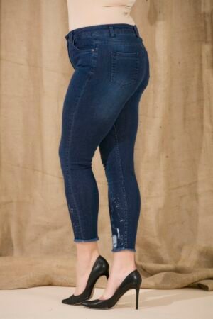mėlynos spalvos moteriški džinsai 02